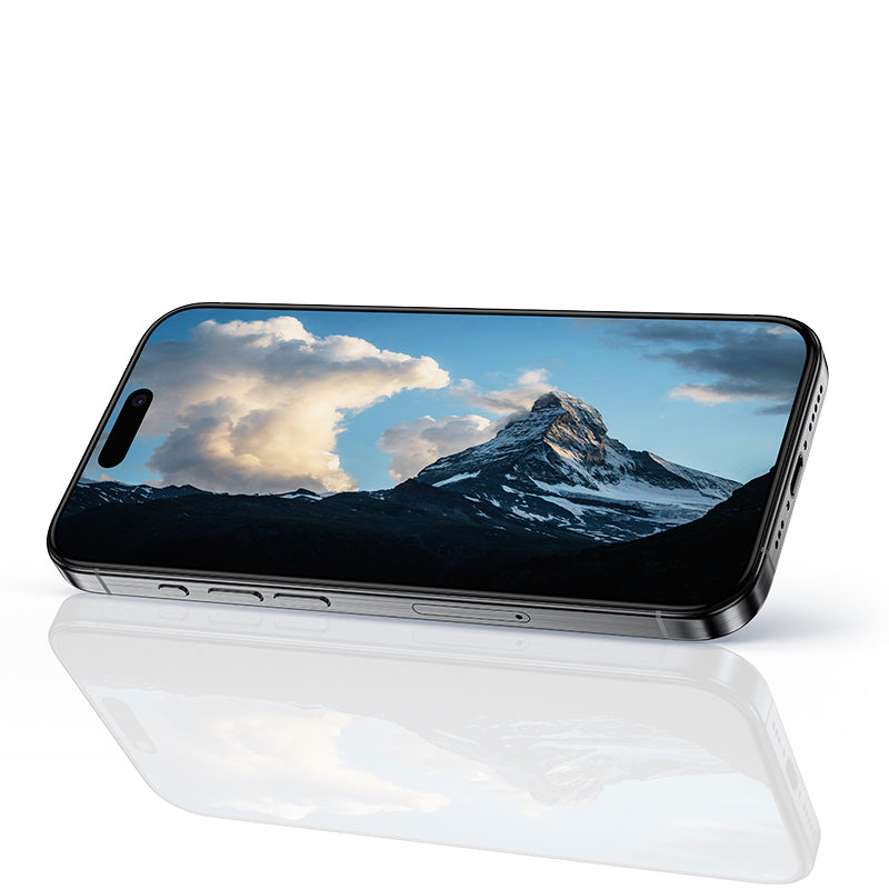 Apple iPhone 16 Pro Benks Ultra İnce Kenarlı Ekran Koruyucu + Kolay Uygulama Aparatlı Siyah