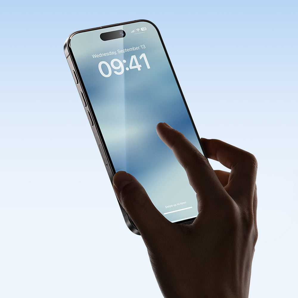 Apple iPhone 16 Pro Benks Ultra İnce Kenarlı Ekran Koruyucu + Kolay Uygulama Aparatlı Siyah