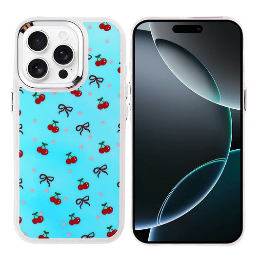 Apple iPhone 16 Pro Kılıf Airbag Tasarımlı Zore Hadra Kapak Kiraz