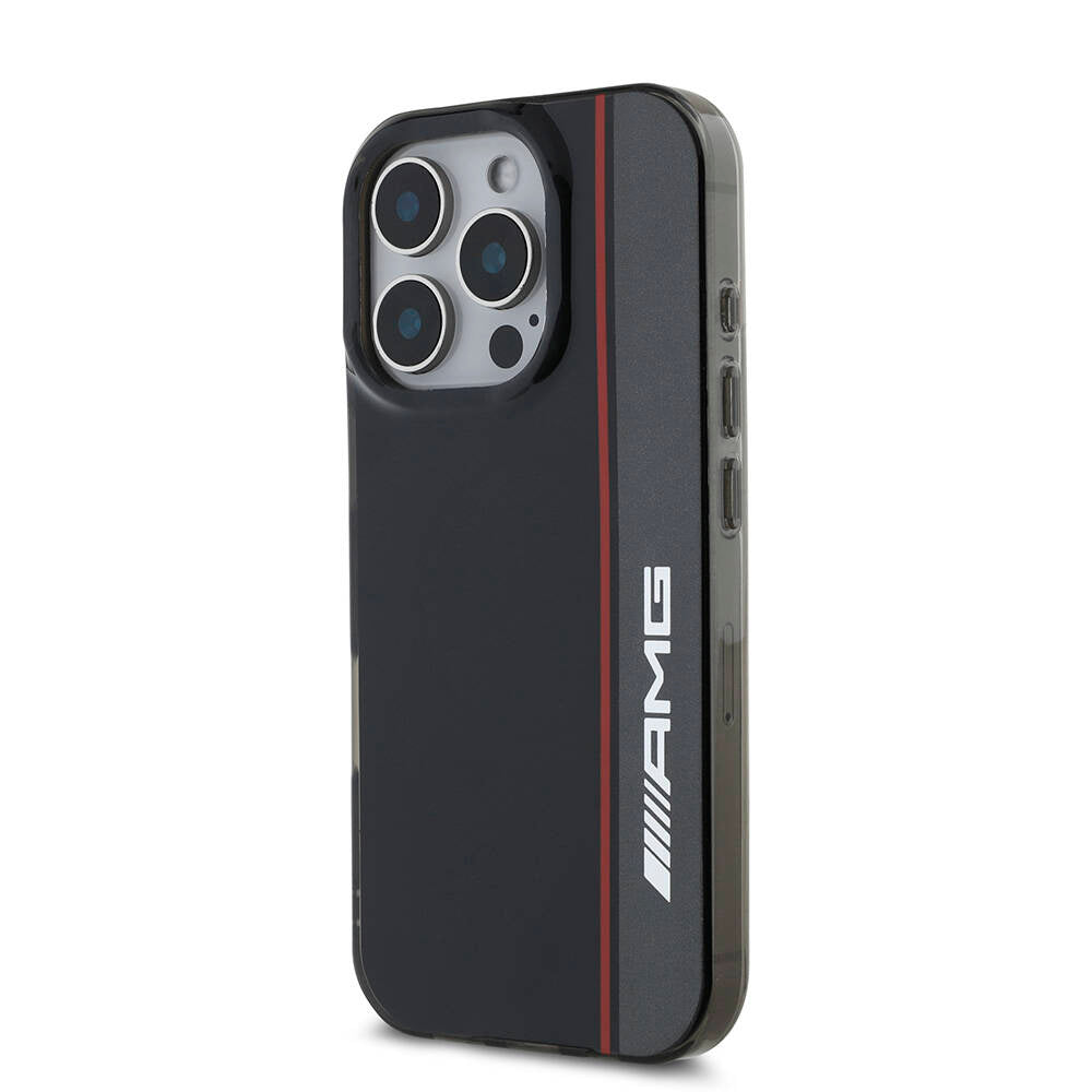 Apple iPhone 16 Pro Kılıf AMG Orjinal Lisanslı Magsafe Şarj Özellikli IML Baskı Logolu Çift Katmanlı Bow Lines Kapak Beyaz