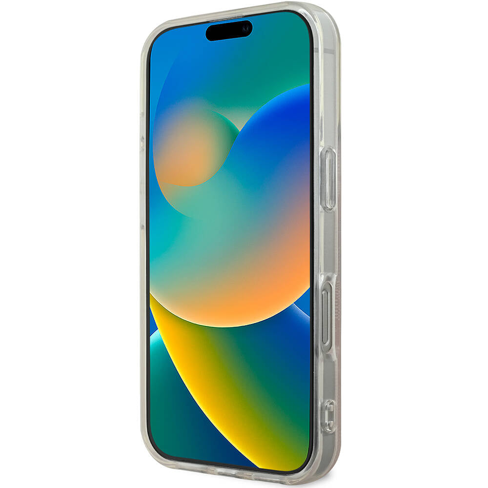 Apple iPhone 16 Pro Kılıf Guess Orjinal Lisanslı Magsafe Şarj Özellikli Yazı Logolu 4G Desenli Kapak Kahverengi