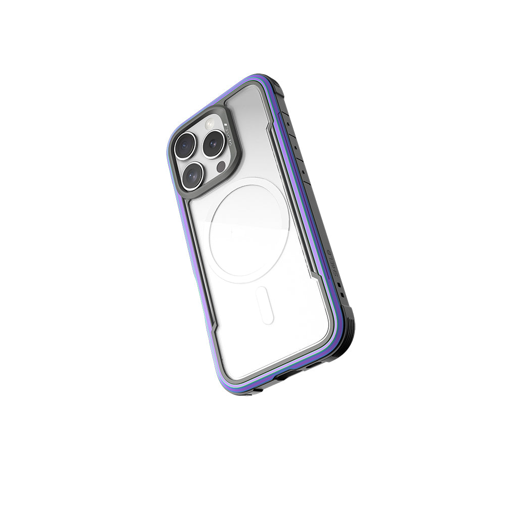 Apple iPhone 16 Pro Kılıf M-safe Şarj Özellikli Airbagli Raptic Shield Serisi Şeffaf Arka Yüzey Kapak Siyah