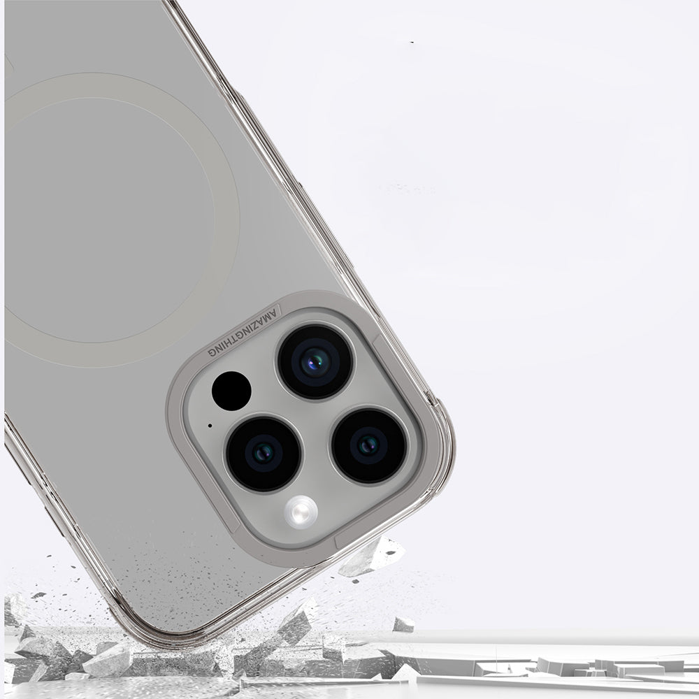 Apple iPhone 16 Pro Kılıf Magsafe Şarj Özellikli Amazingthing Omni Serisi Kapak Rose Gold