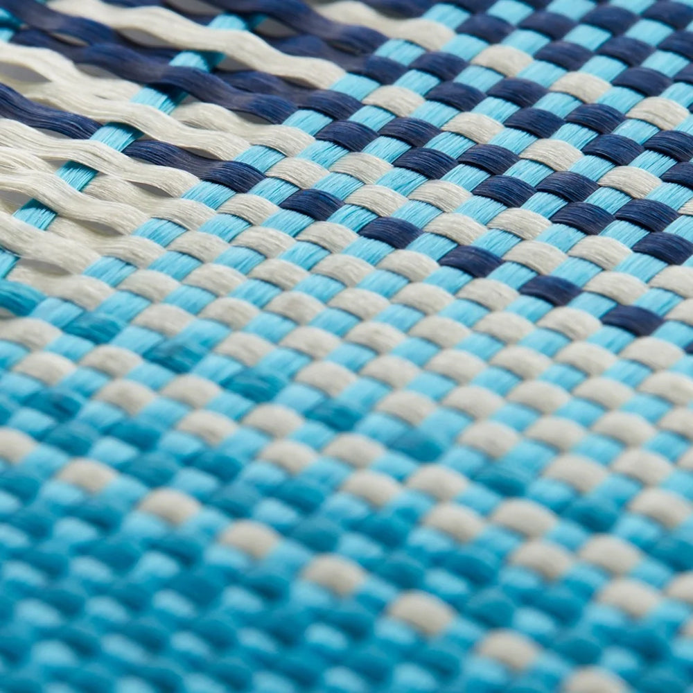 Apple iPhone 16 Pro Kılıf Magsafe Şarj Özellikli  Aramid Fiber Pitaka Tactile Woven Sunset-Moonrise Serisi Moonrise Kapak Mavi