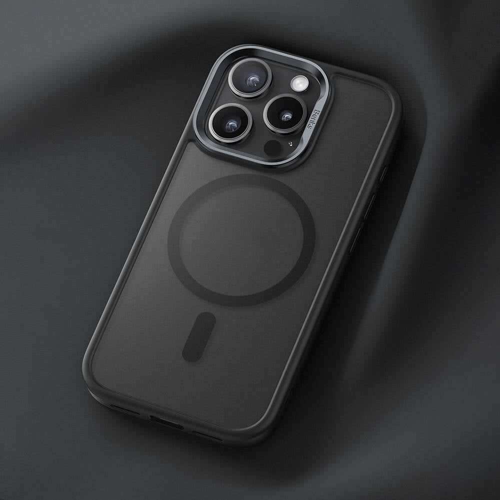 Apple iPhone 16 Pro Max Kılıf Magsafe Şarj Özellikli Benks Mist Protective Kapak Titanyum-Gold