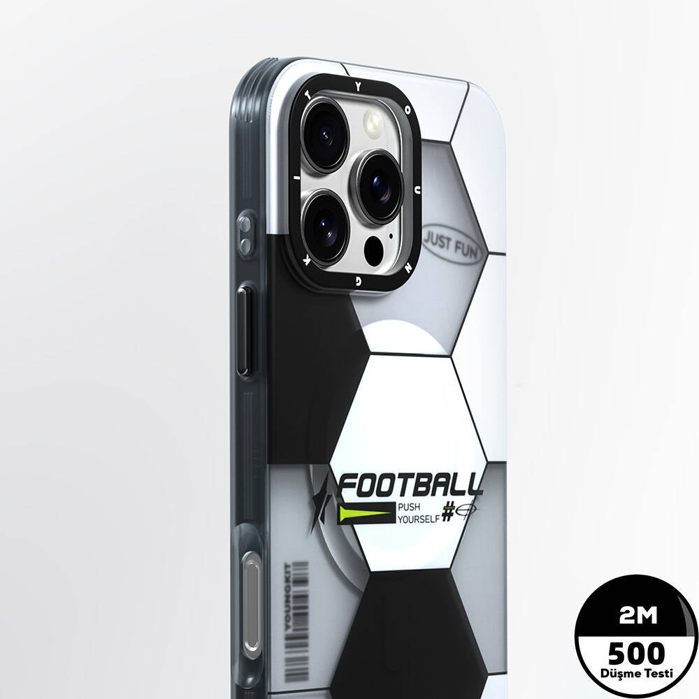 Apple iPhone 16 Pro Kılıf Magsafe Şarj Özellikli Spor Tasarımlı Youngkit Dynamic Serisi Kapak Yeşil