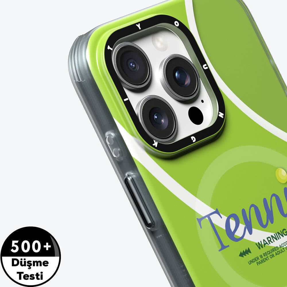 Apple iPhone 16 Pro Kılıf Magsafe Şarj Özellikli Spor Tasarımlı Youngkit Dynamic Serisi Kapak Yeşil