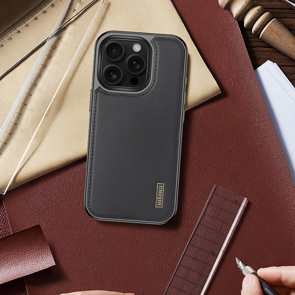 Apple iPhone 16 Pro Kılıf M-safe Şarj Özellikli Standlı Leto Kapak Siyah