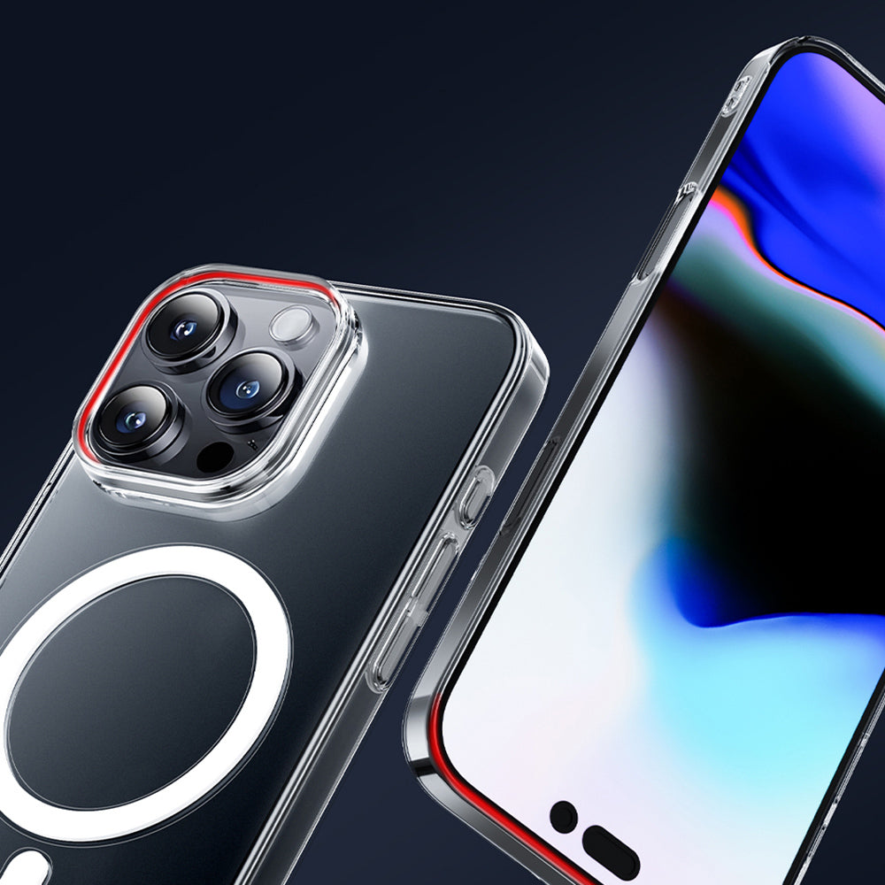 Apple iPhone 16 Pro Kılıf Magsafe Şarj Özellikli Wiwu YXK-207 Invisible Pro Sert PC Kapak Şeffaf