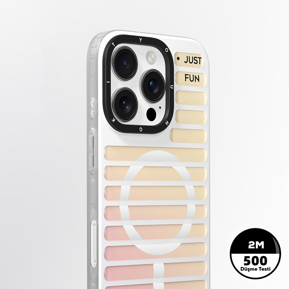 Apple iPhone 16 Pro Kılıf Magsafe Şarj Özellikli Youngkit Geek Serisi Kapak Siyah