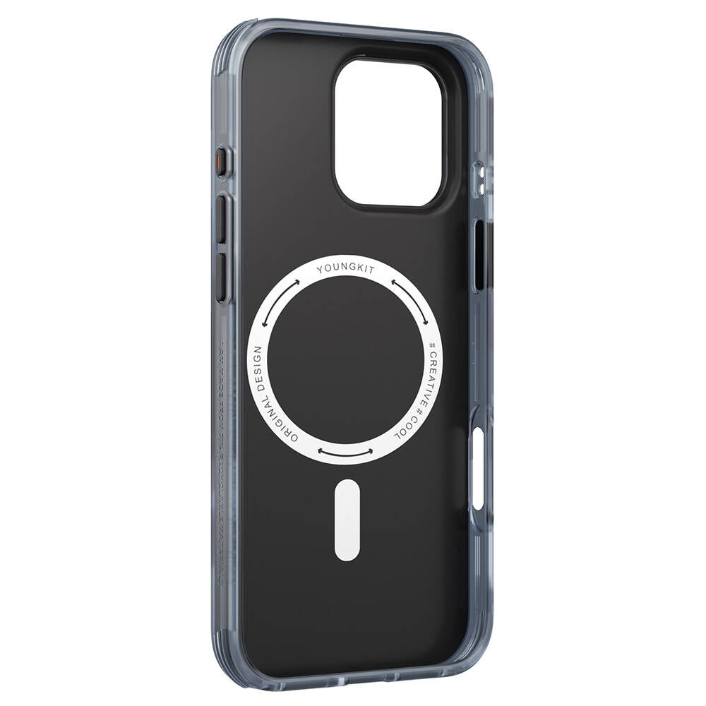 Apple iPhone 16 Pro Kılıf Magsafe Şarj Özellikli Youngkit Love Serisi Kapak Pembe