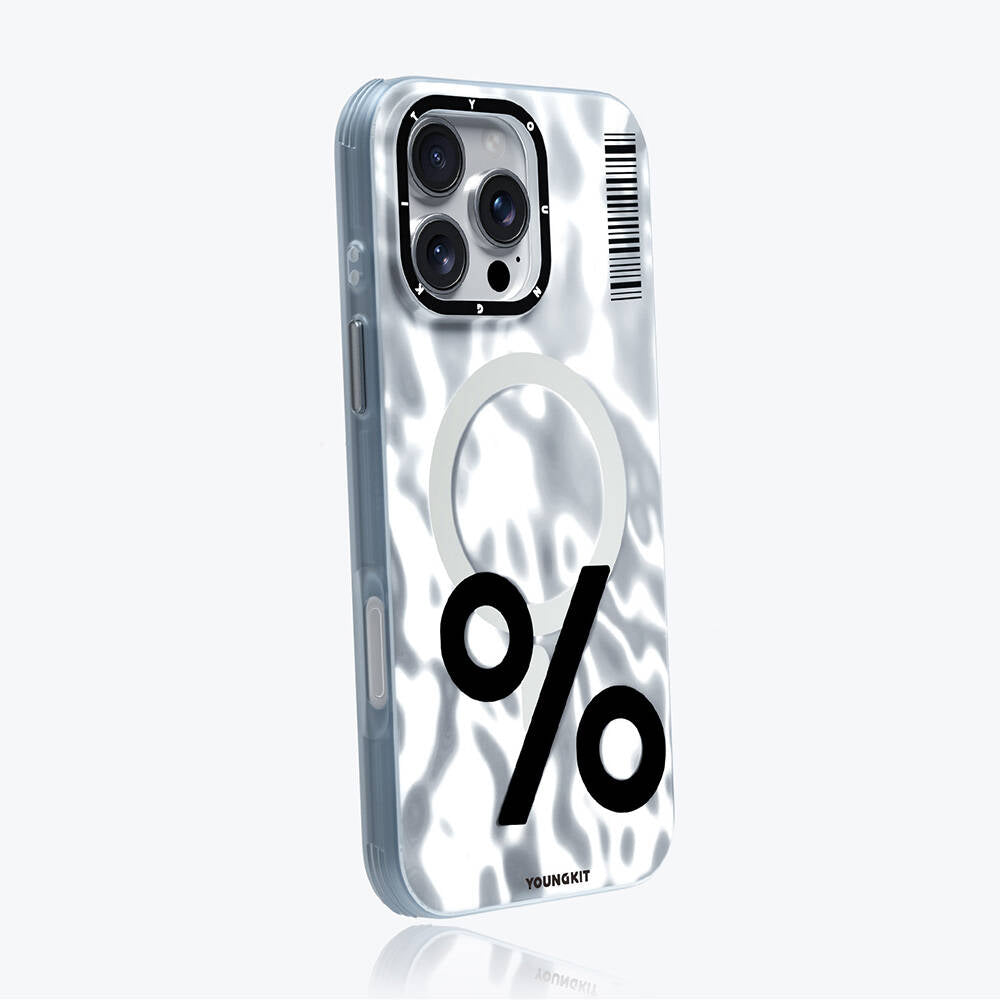 Apple iPhone 16 Pro Kılıf Magsafe Şarj Özellikli Youngkit Mathematical Serisi Kapak Colorful