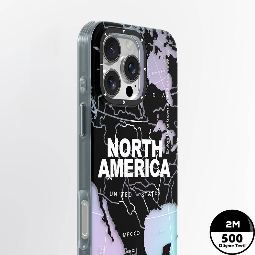 Apple iPhone 16 Pro Kılıf Magsafe Şarj Özellikli Youngkit Universal Serisi Kapak Siyah-Beyaz