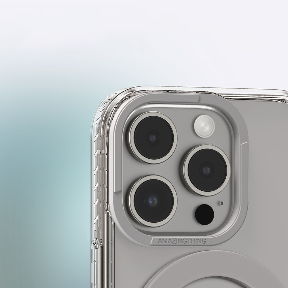 Apple iPhone 16 Pro Kılıf Magsafe Şarj Özellikli Yüzük Standlı Amazingthing Titan Pro Serisi Kapak Rose Gold