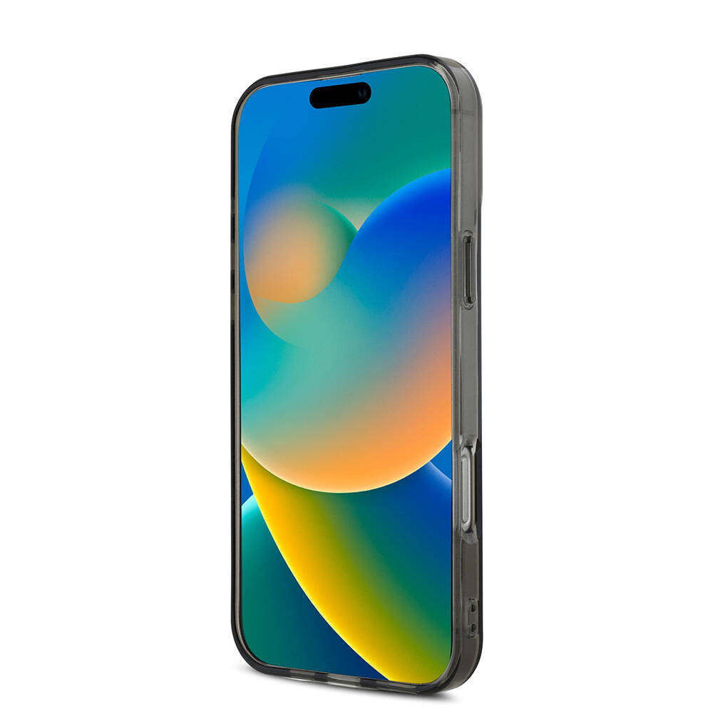 Apple iPhone 16 Pro Kılıf Mercedes Benz Orjinal Lisanslı Magsafe Şarj Özellikli Yıldız Desenli Transparan Kapak Siyah