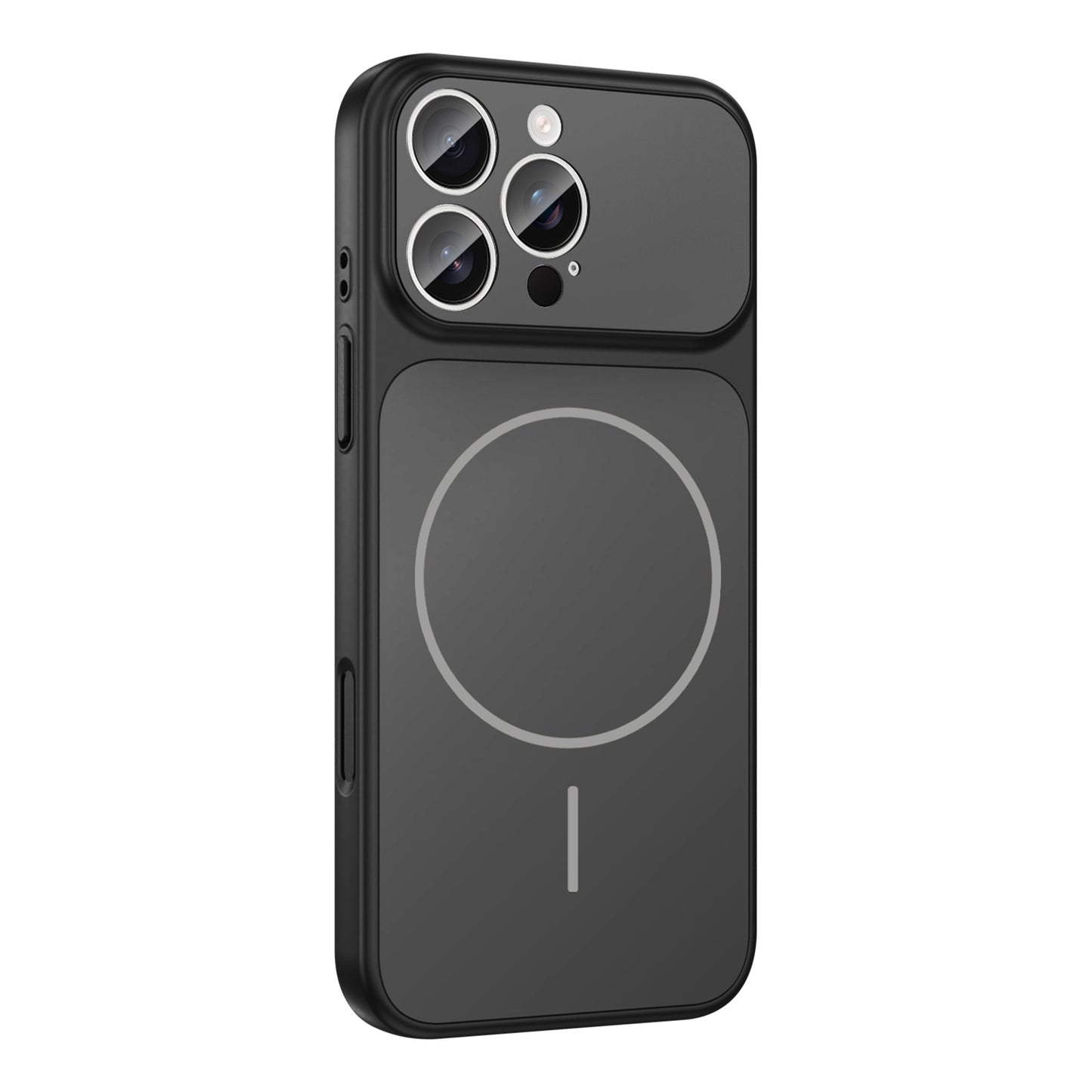 Apple iPhone 16 Pro Kılıf Zore M-Safe Şarj Özellikli Kamera Korumalı Formen Kapak Mavi