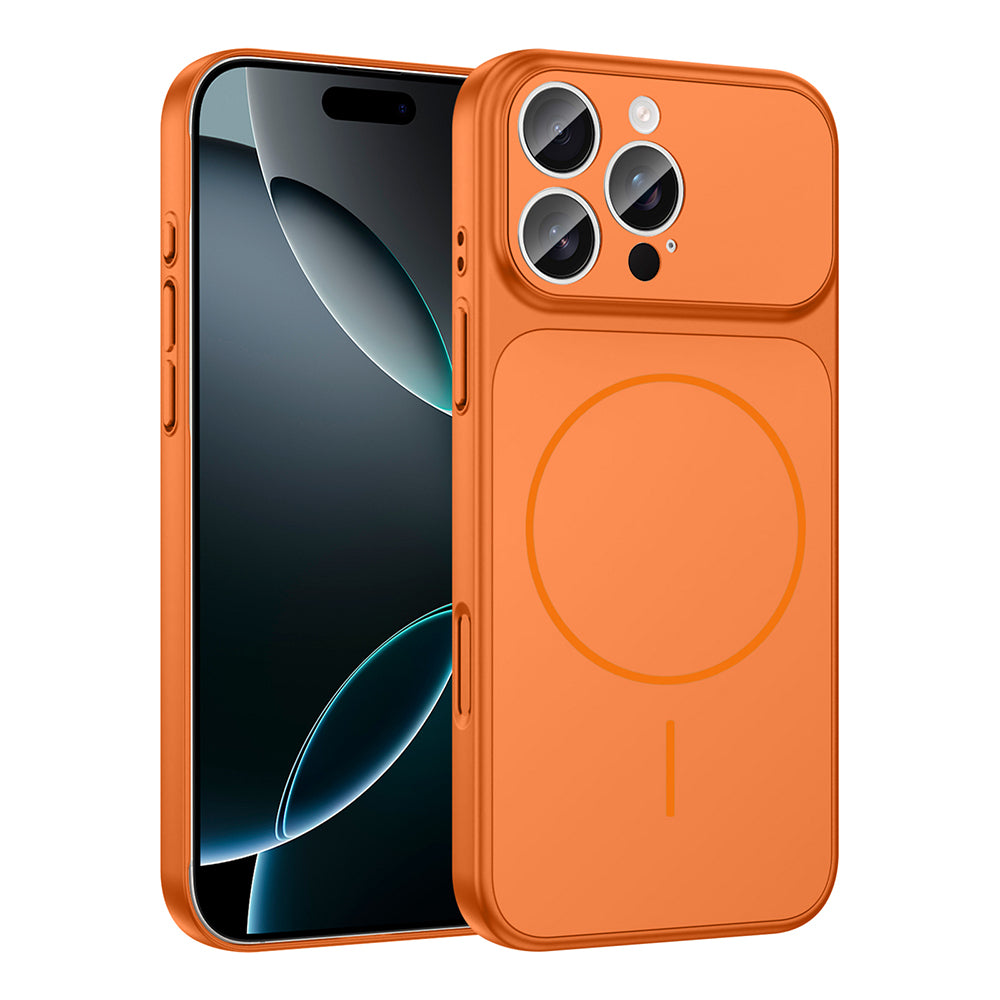 Apple iPhone 16 Pro Kılıf Zore M-Safe Şarj Özellikli Kamera Korumalı Formen Kapak Siyah