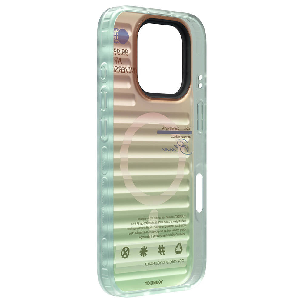 Apple iPhone 16 Pro Magsafe Şarj Özellikli Youngkit Chameleon Serisi Kapak Mavi