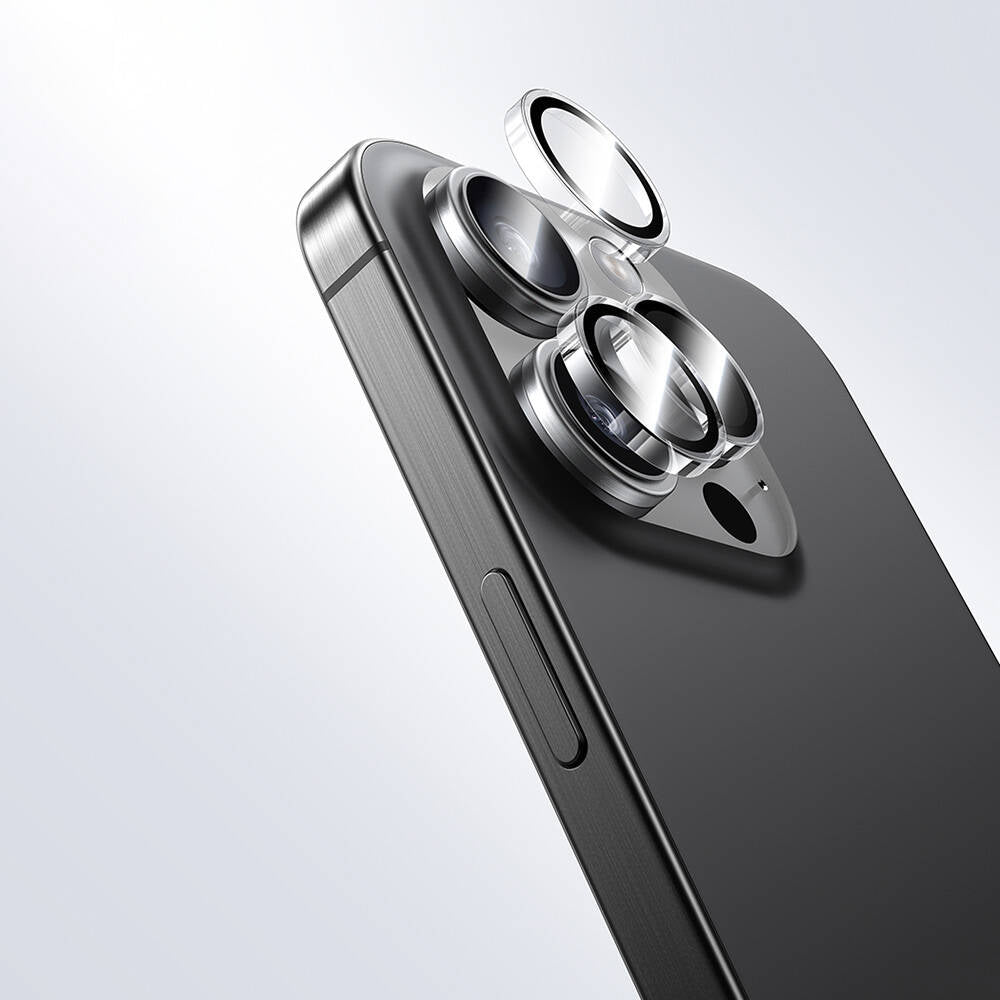 Apple iPhone 16 Pro Max Benks AR Glass Warrior Transparan Premium Cam Kamera Lens Koruyucu Şeffaf