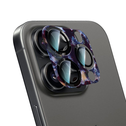 Apple iPhone 16 Pro Max CaseWorld Crystal Color Serisi Full Kamera Lens Koruyucu Mor