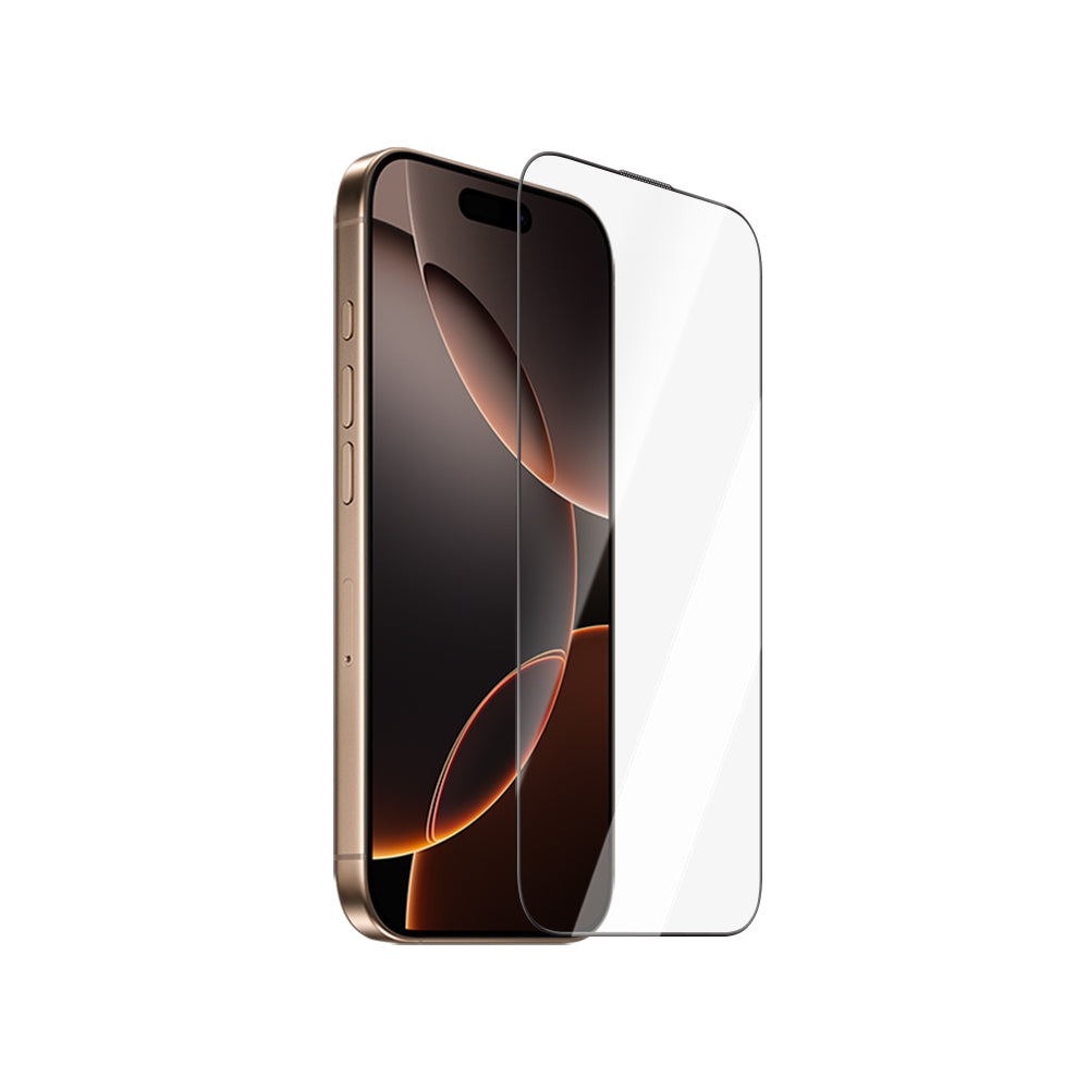 Apple iPhone 16 Pro Max CaseWorld Ultra-Thin Serisi TMQ 0.15mm HD 3D Cam Ekran Koruyucu + Uygulama Aparatlı Şeffaf