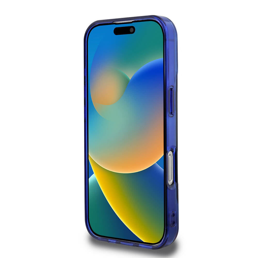 Apple iPhone 16 Pro Max Kılıf BMW Orjinal Lisanslı Magsafe Şarj Özellikli M Logolu Üç Renk Çizgili Motorsport Circle Kapak Lacivert