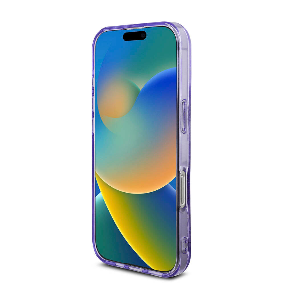 Apple iPhone 16 Pro Max Kılıf Guess Orjinal Lisanslı Magsafe Şarj Özellikli IML Baskılı Çiçek İnci Bileklikli Kapak Yeşil