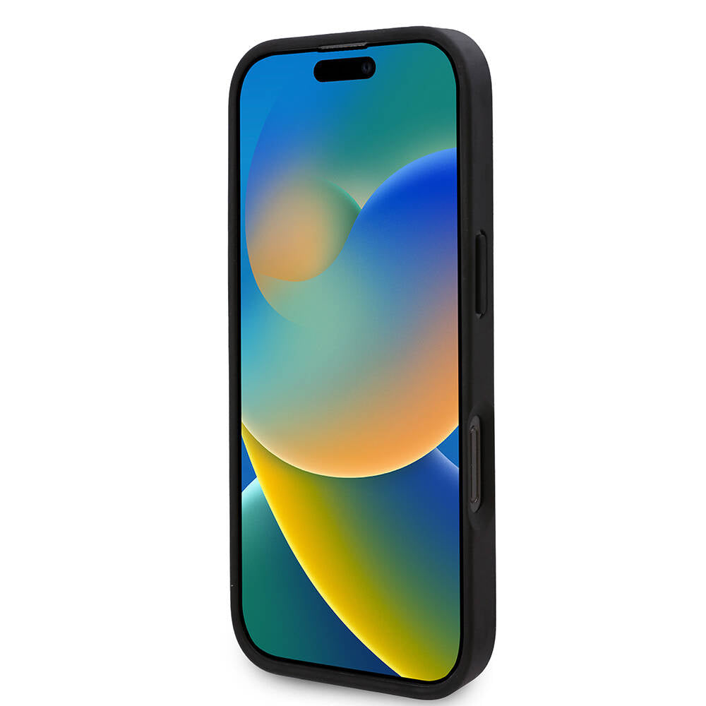 Apple iPhone 16 Pro Max Kılıf Karl Lagerfeld Orjinal Lisanslı Magsafe Şarj Özellikli KL Yazılı Hot Stamp Kapak Pembe