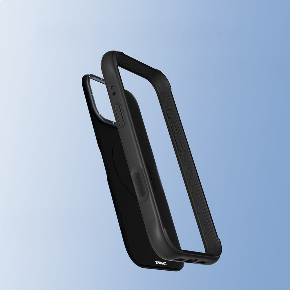 Apple iPhone 16 Pro Max Kılıf M-safe Şarj Özellikli Youngkit Macaroon Serisi Kapak Yeşil