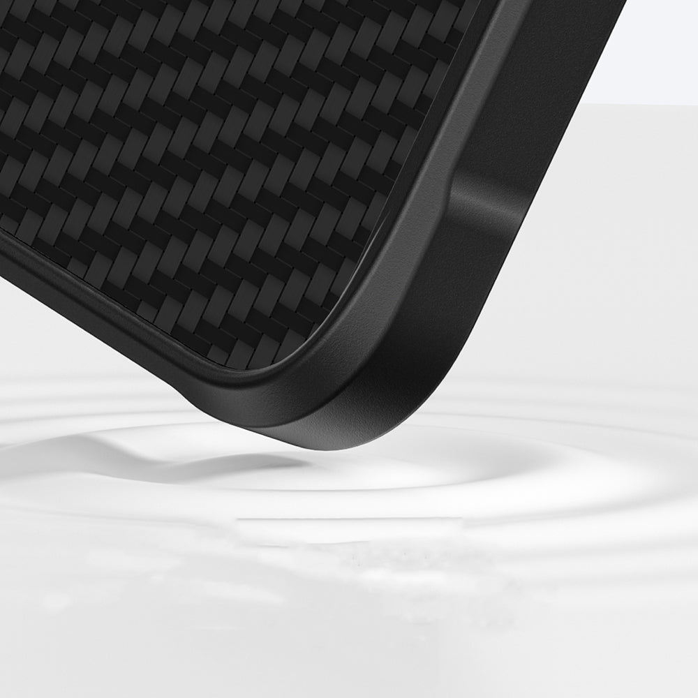 Apple iPhone 16 Pro Max Kılıf Magsafe Şarj Özellikli 1500D Aramid Fiber Amazingthing Titan Max Serisi Kapak Siyah