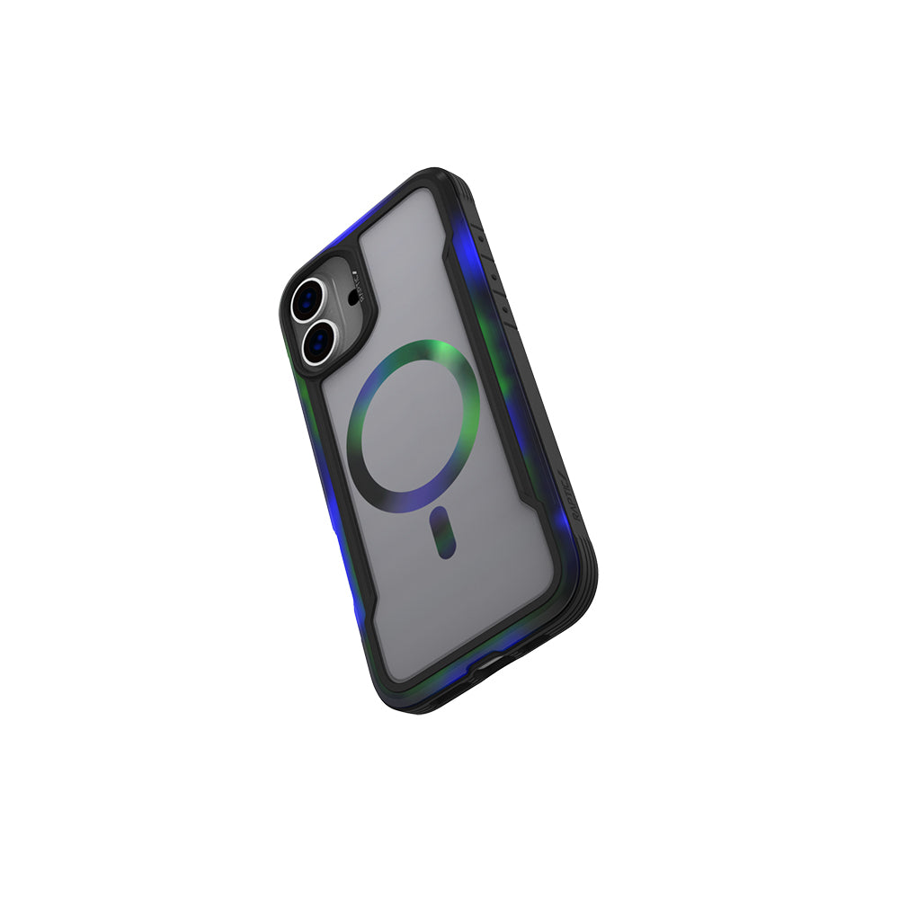 Apple iPhone 16 Pro Max Kılıf Magsafe Şarj Özellikli Airbagli Raptic Shield 2.0 Serisi Şeffaf Arka Yüzey Kapak Turkuaz