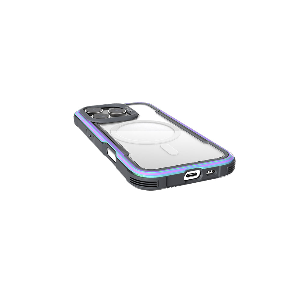 Apple iPhone 16 Pro Max Kılıf M-safe Şarj Özellikli Airbagli Raptic Shield Serisi Şeffaf Arka Yüzey Kapak Yeşil