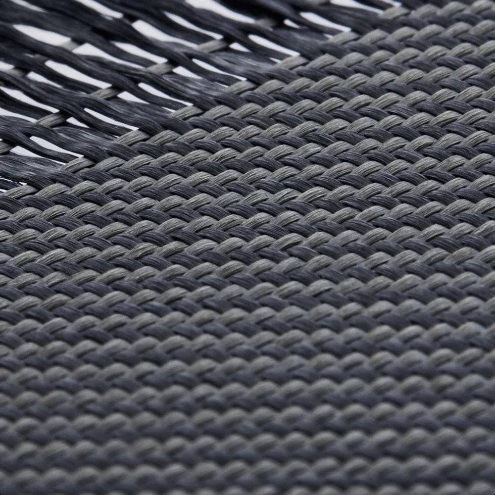 Apple iPhone 16 Pro Max Kılıf Magsafe Şarj Özellikli Aramid Fiber Pitaka Military-Grade Classic Serisi Black-Grey Twill Kapak Siyah