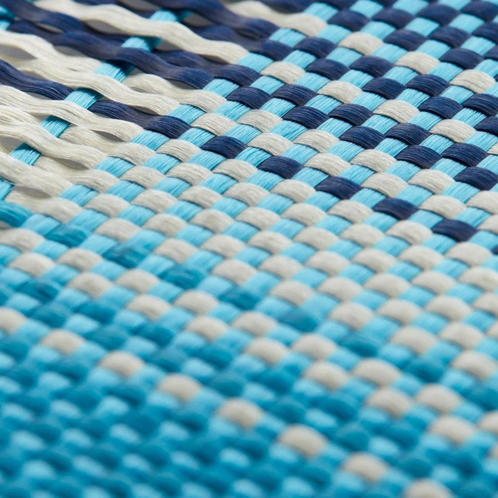 Apple iPhone 16 Pro Max Kılıf Magsafe Şarj Özellikli Aramid Fiber Pitaka Military-Grade Sunset-Moonrise Serisi Moonrise Kapak Mavi