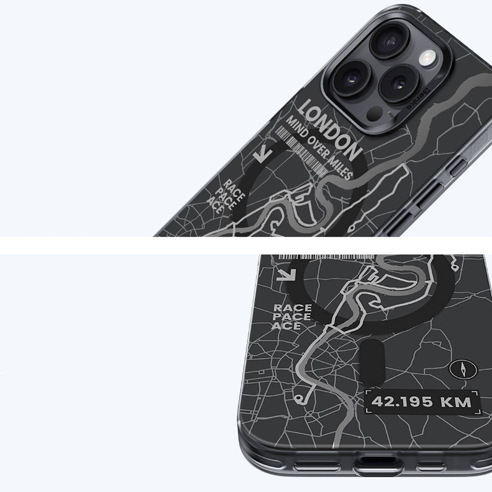 Apple iPhone 16 Pro Max Kılıf Magsafe Şarj Özellikli Benks City Serisi Kapak Siyah
