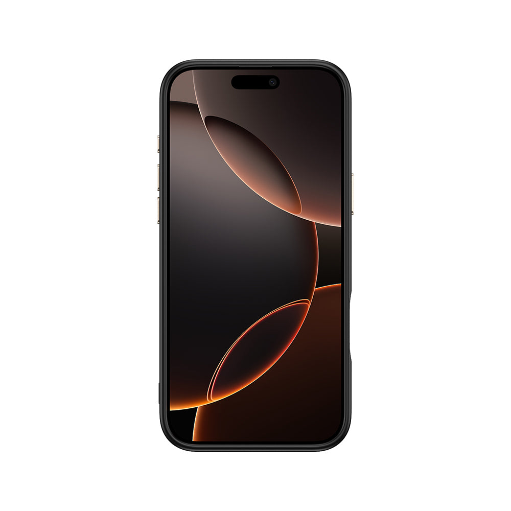 Apple iPhone 16 Pro Max Kılıf M-safe Şarj Özellikli Karbon Fiber Görünümlü Zore Antina Kapak Siyah-Yeşil