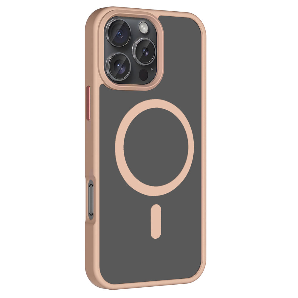 Apple iPhone 16 Pro Max Kılıf M-safe Şarj Özellikli Mat Arka Yüzey Zore Sio Kapak Siyah