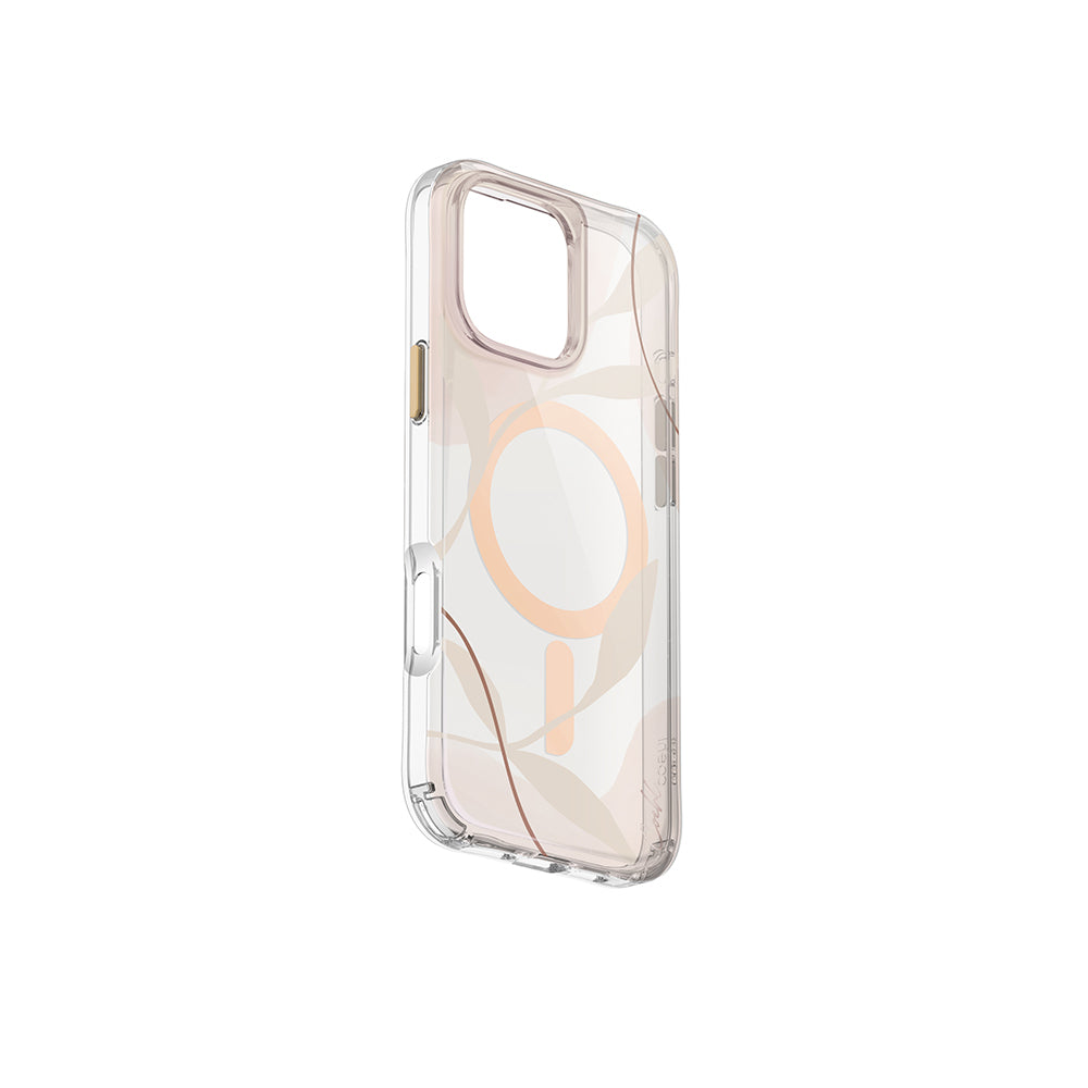 Apple iPhone 16 Pro Max Kılıf Magsafe Şarj Özellikli Şeffaf Arka Yüzey Coehl Verdure Kapak Şeffaf