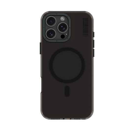 Apple iPhone 16 Pro Max Kılıf Magsafe Şarj Özellikli Şeffaf Youngkit Crystal Shield Serisi Kapak Siyah
