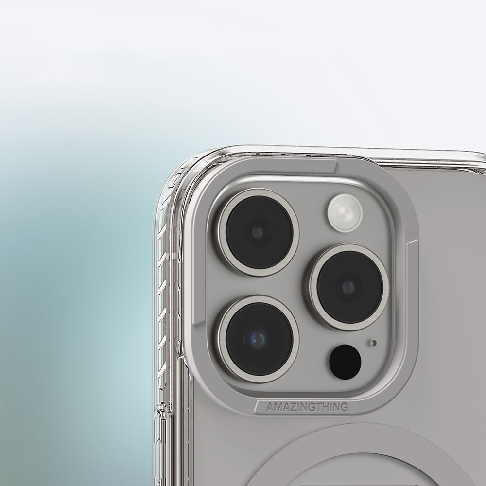 Apple iPhone 16 Pro Max Kılıf Magsafe Şarj Özellikli Standlı Amazingthing Titan Pro Plus Kapak Siyah