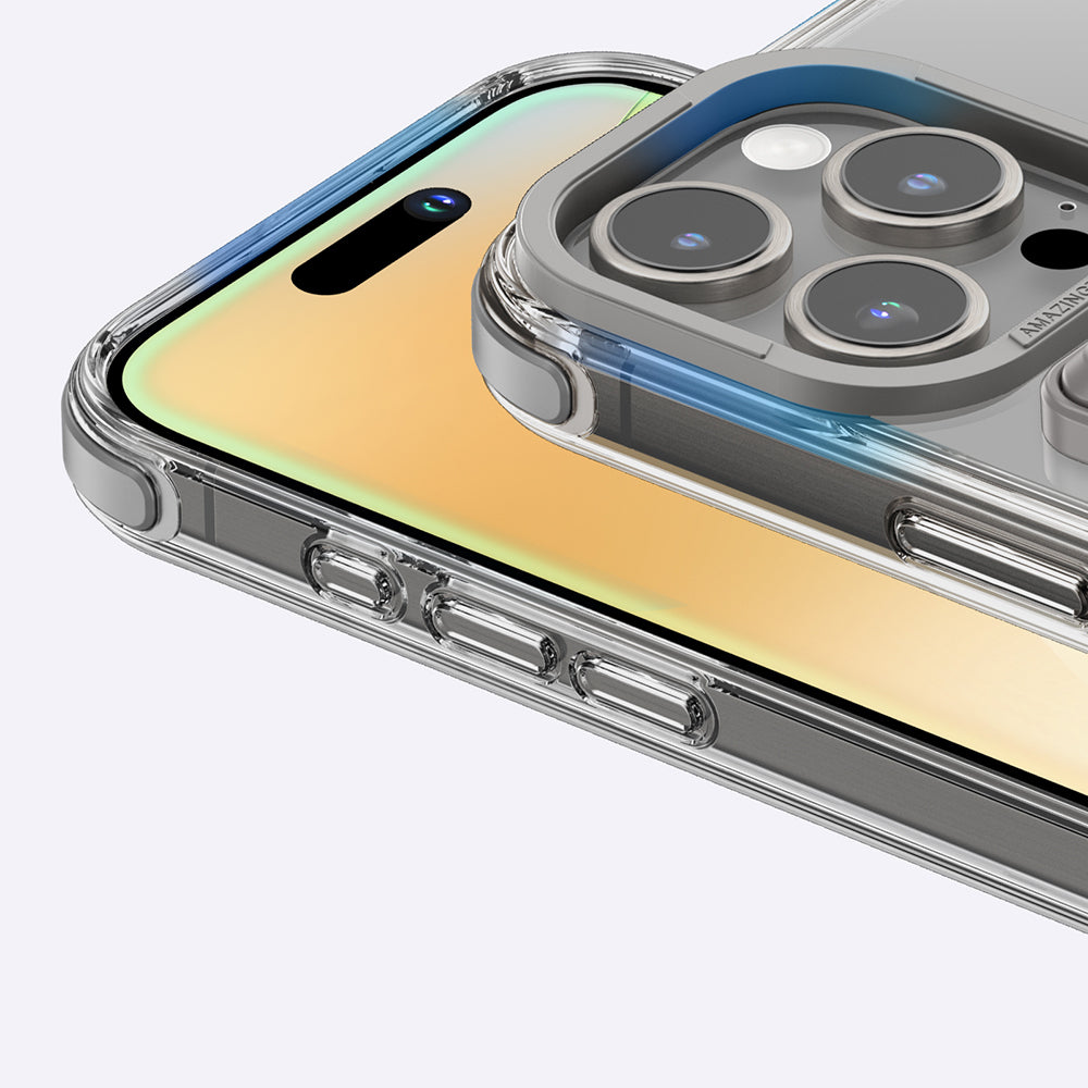 Apple iPhone 16 Pro Max Kılıf Magsafe Şarj Özellikli Standlı Set Amazingthing Omni Adventure Serisi Kapak Rose Gold