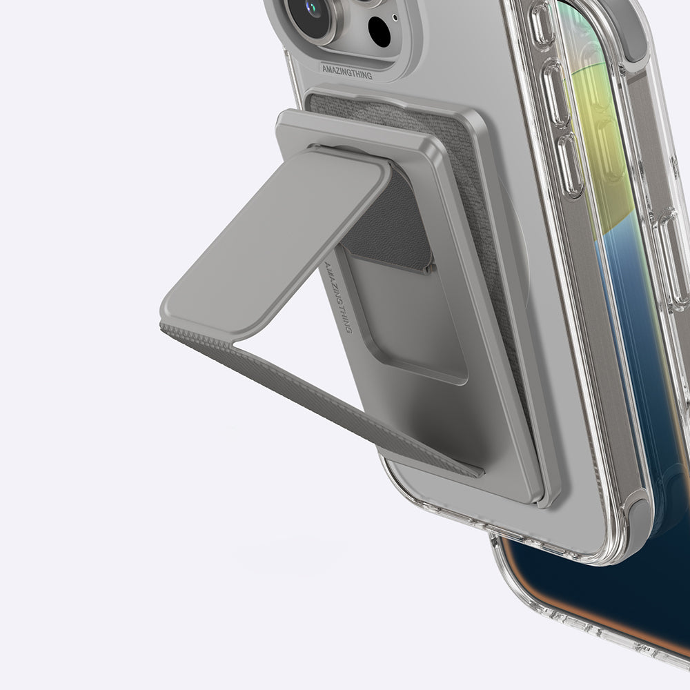 Apple iPhone 16 Pro Max Kılıf Magsafe Şarj Özellikli Standlı Set Amazingthing Omni Adventure Serisi Kapak Rose Gold