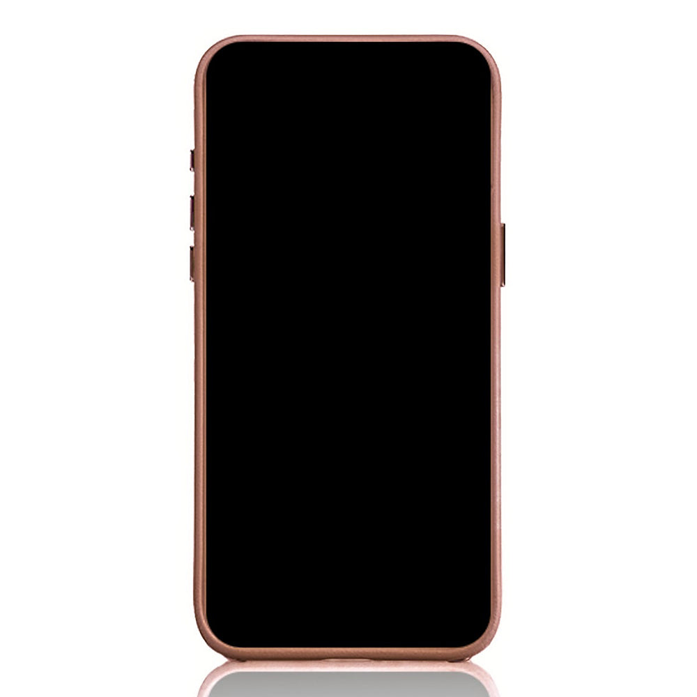 Apple iPhone 16 Pro Max Kılıf M-safe Şarj Özellikli Standlı Suni Deri Tasarımlı Pynana Dancing Circle Serisi Kapak Kahverengi