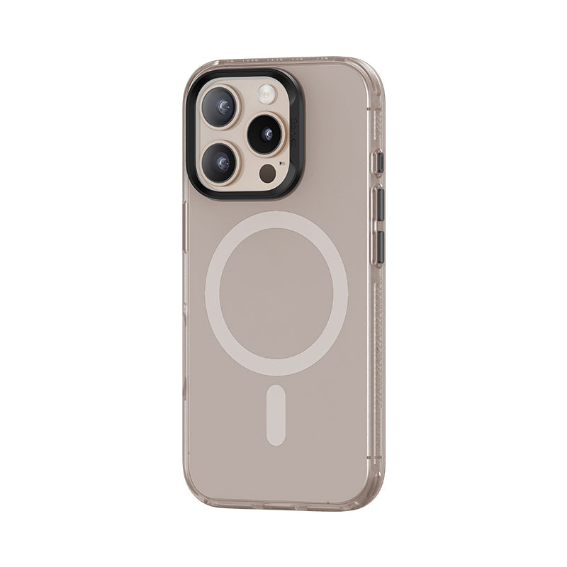 Apple iPhone 16 Pro Max Kılıf Magsafe Şarj Özellikli Yeni Seri Benks Lucid Armor Kapak Gold