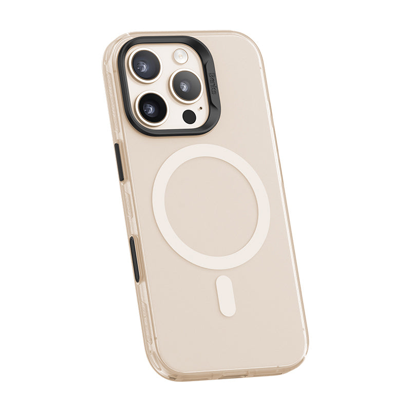 Apple iPhone 16 Pro Max Kılıf M-safe Şarj Özellikli Yeni Seri Benks Lucid Armor Kapak Siyah