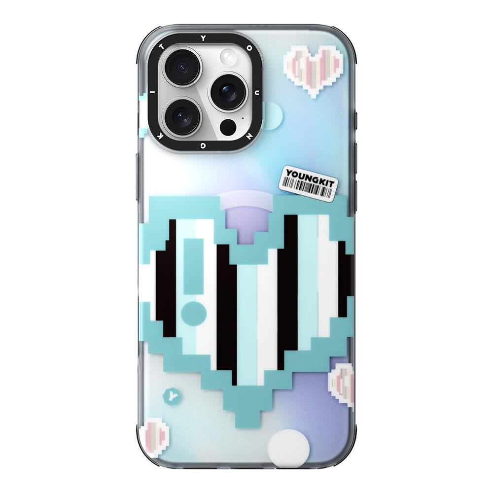 Apple iPhone 16 Pro Max Kılıf Magsafe Şarj Özellikli Youngkit Love Serisi Kapak Mor