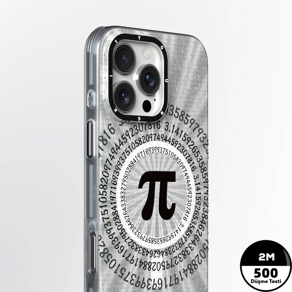 Apple iPhone 16 Pro Max Kılıf Magsafe Şarj Özellikli Youngkit Mathematical Serisi Kapak Colorful
