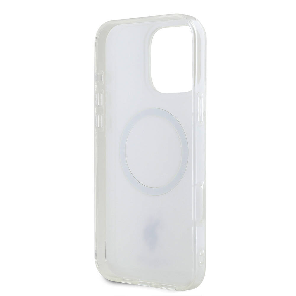 Apple iPhone 16 Pro Max Kılıf U.S. Polo Assn. Orjinal Lisanslı Magsafe Şarj Özellikli IML Double Horse Logolu Ring Kapak Beyaz