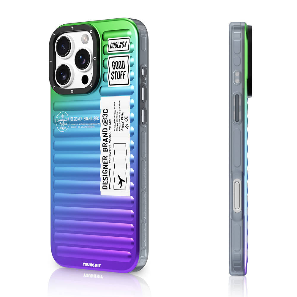 Apple iPhone 16 Pro Max Kılıf YoungKit The Secret Color Serisi Kapak Mavi