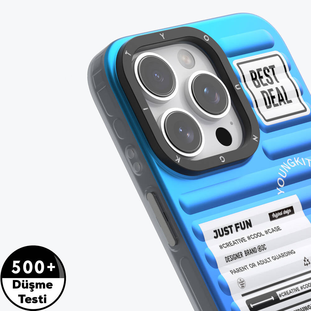 Apple iPhone 16 Pro Max Kılıf YoungKit The Secret Color Serisi Kapak Mavi